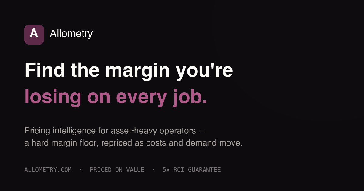 Construction — Allometry